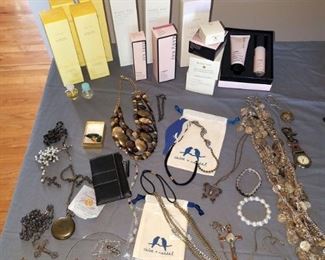 Costume jewelry. Mary Kay beauty products