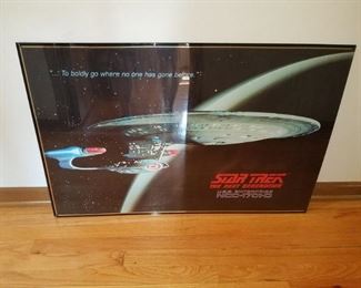 Star Trek framed poster
