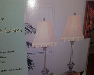 Brand new pair of lamps