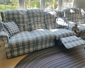 Sofa and loveseat recliners. (the kind that you don't have to move away from the wall to open!)