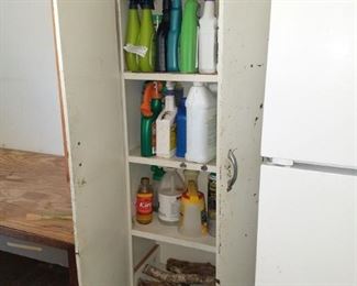 Metal cabinet.
