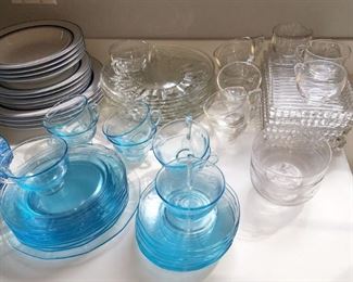 Colored glass plates and such