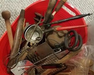 Vintage tools and kitchen misc