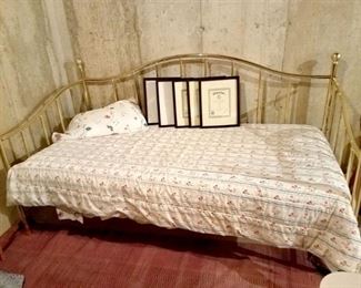 Brass day bed