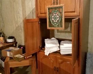 Triple cabinet...holds a ton! Put it in your kitchen, your bathroom, your closet!