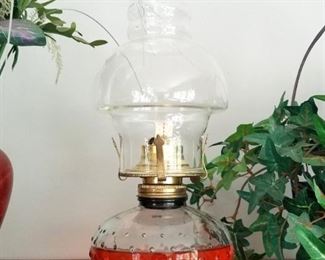 Vintage oil lamps