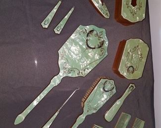 Antique vanity set