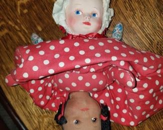 Vintage Topsy Turvy doll