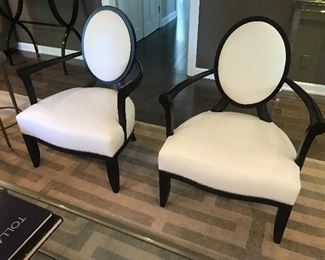 Brand new pair of high end Baker Chairs