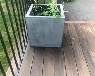 several high end expensive outdoor planters