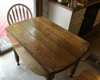 Drop leaf table and chairs