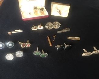 mens cufflinks and tie tacs