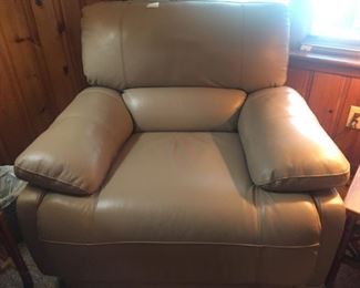 Leather recliner