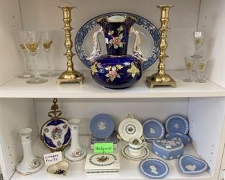 Wedgwood, Limoges and Brass Candlesticks - SALE 50% OFF