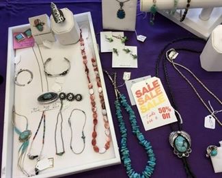 Native American Turquoise and Sterling Silver Jewelry - 50% OFF