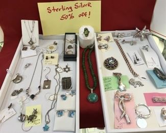 Sterling Silver Jewelry - Sale 50% Off