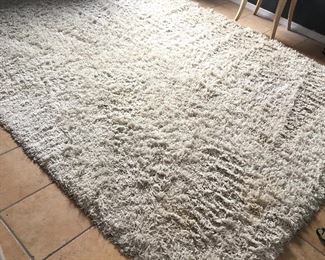 Large shag style area rug 9'7" x 7'2"