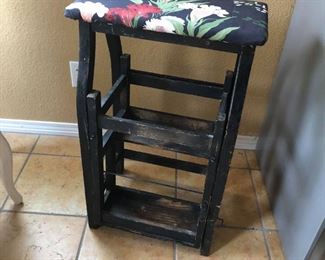 Antique chair/step ladder