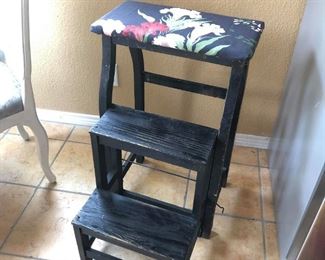 Antique chair/step ladder