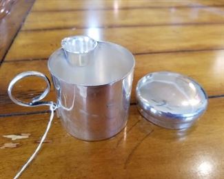 Sterling Tea cup with lid
