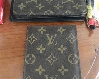 Louis Vuitton wallet, card holder (men’s toiletry case not pictured)