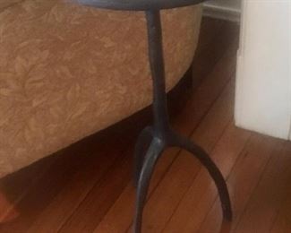 Patinated bronze table