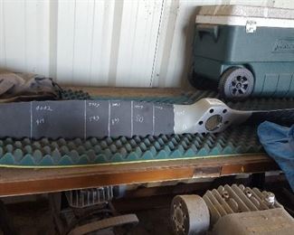 Propellar, Coleman Cooler on Wheels, Wooden Table