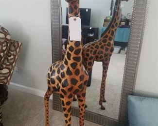 Tall Paper Mache Giraffe