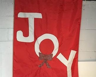 Large "Joy" Hanging Banner