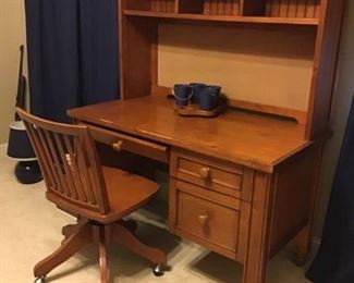 Pottery Barn Desk with Chair and Caddy