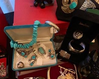 Signed Turquoise Jewelry