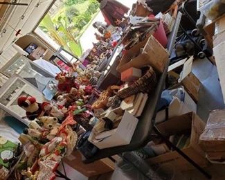 PACKED GARAGE! With lots of great and cool clothing, decore, Holiday, Tools, furniture pieces etc.