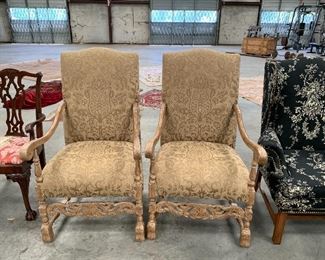 Whitewash arm chairs