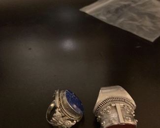 Antique silver rings 