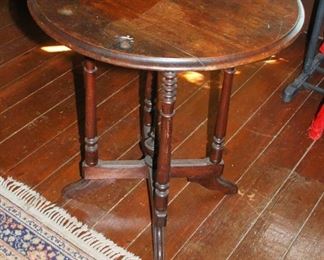 Old wood side table