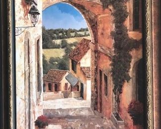 Tuscan Villa oil painting