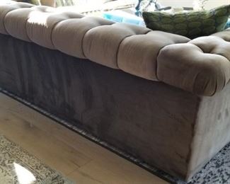 Arudin Pewter Chesterfield Sofa