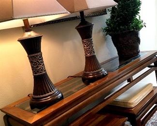 Hall Table....With Lamps...