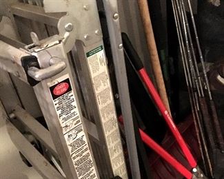 In The Garge we Have A Few Hand Tools...Garden Items...Ladders...