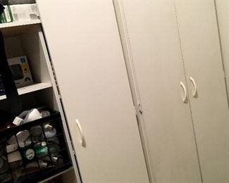 and Nice White Storage Cabinets...