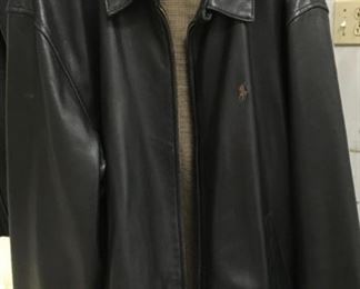 Men's large, Ralph Lauren Polo leather jacket