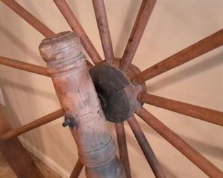 Stunning full size large spinning wheel from late1800's/early 1900's  Waldoboro Maine. made by two brothers!