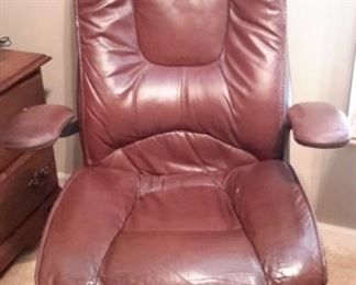 Leather office chair by Lane.