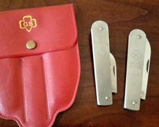 Rare vintage Girl Scout utensil kit