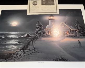 Jesse Barnes "Freedom's Holy Light" print, numbered and signed, with COA.