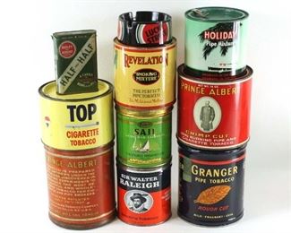 vintage tobacco tins