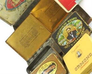 vintage cigarette tins