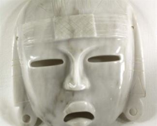 marble Aztec mask