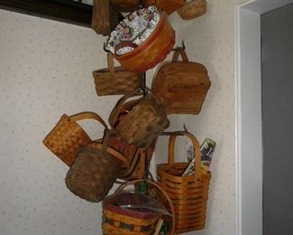 longaberger baskets  We also have a laundry hamper and laundry basket