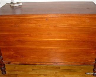 Exquisite Antique Cherry Blanket Chest, 4 ft 3 inches wide, 26 inches deep and 32 inches tall